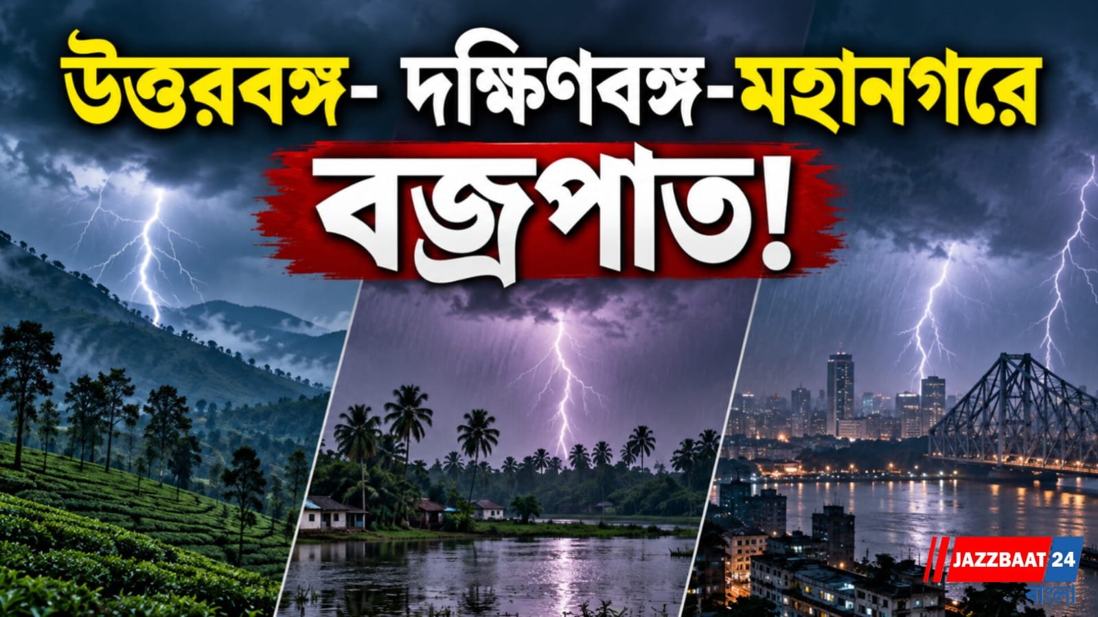 দিনভর বৃষ্টি, উইকে এন্ডেও ভিজতে চলেছে রাজ্য