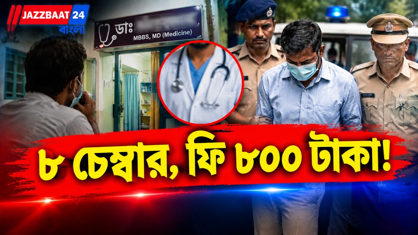 রোগী সেজে পুলিশ যেতেই ফাঁস ‘ডাক্তার’-এর আসল পরিচয়