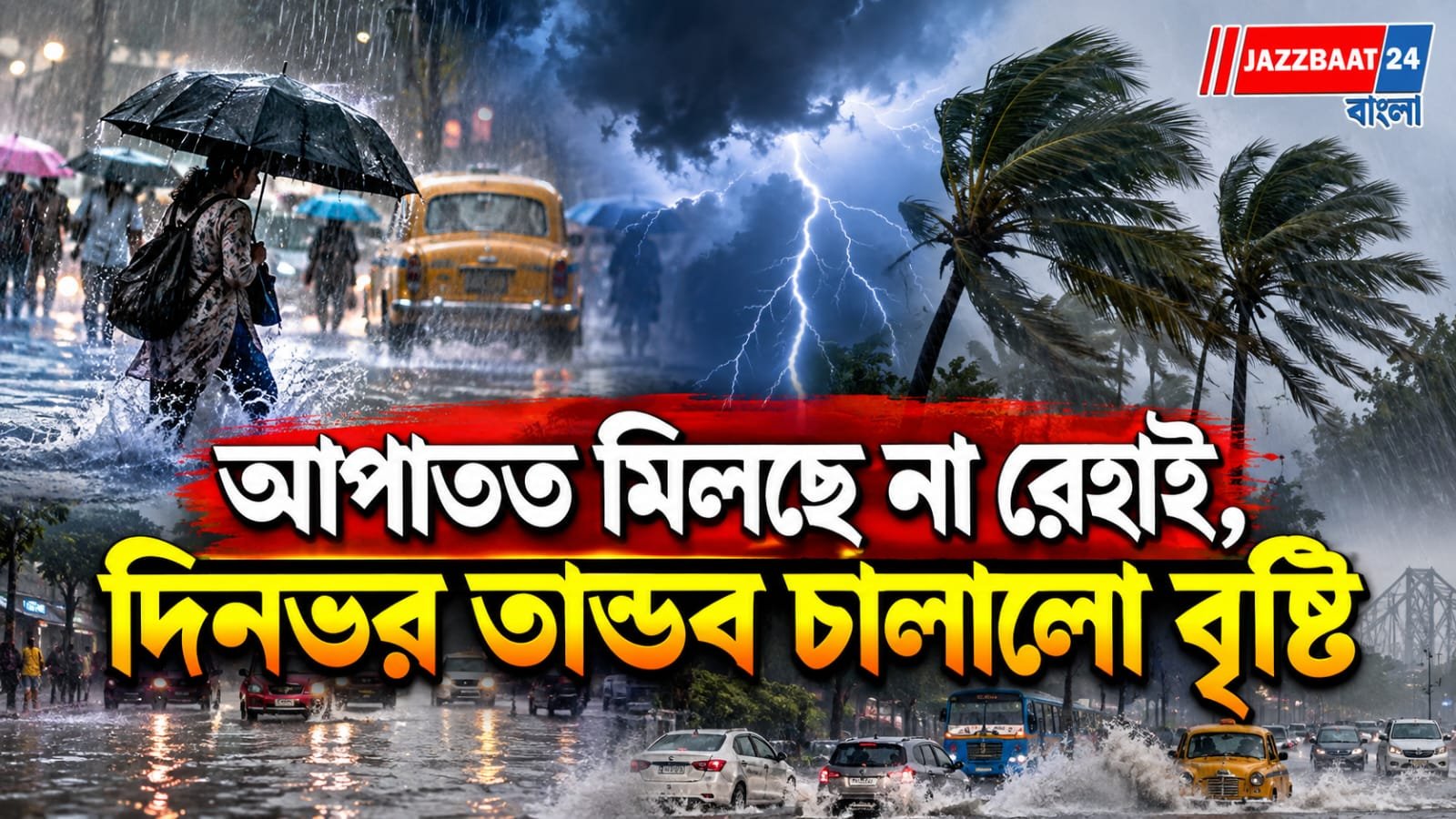 বৃষ্টি-ঝড়-বজ্রপাতের দাপট, দুর্যোগের টানা সম্ভাবনা