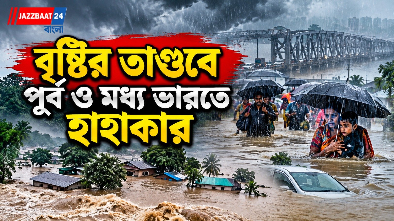৪৮ ঘণ্টায় প্রাণহানি ১৮ জনের, প্লাবিত বিস্তীর্ণ এলাকা
