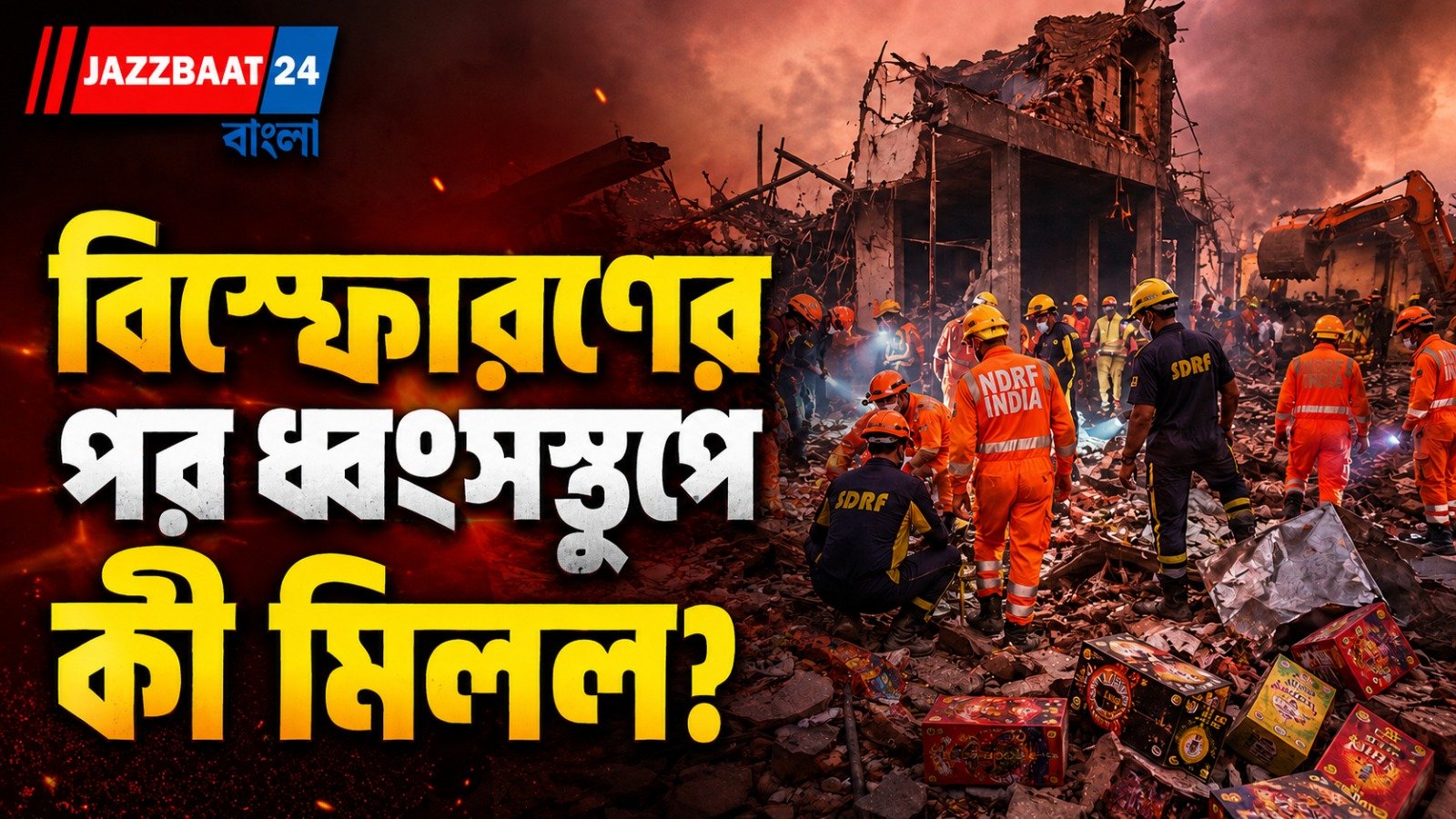 বাজি কারখানায় ভয়াবহ বিস্ফোরণ! ধ্বংসস্তূপে একের পর এক দেহ, বাড়ছে মৃতের সংখ্যা