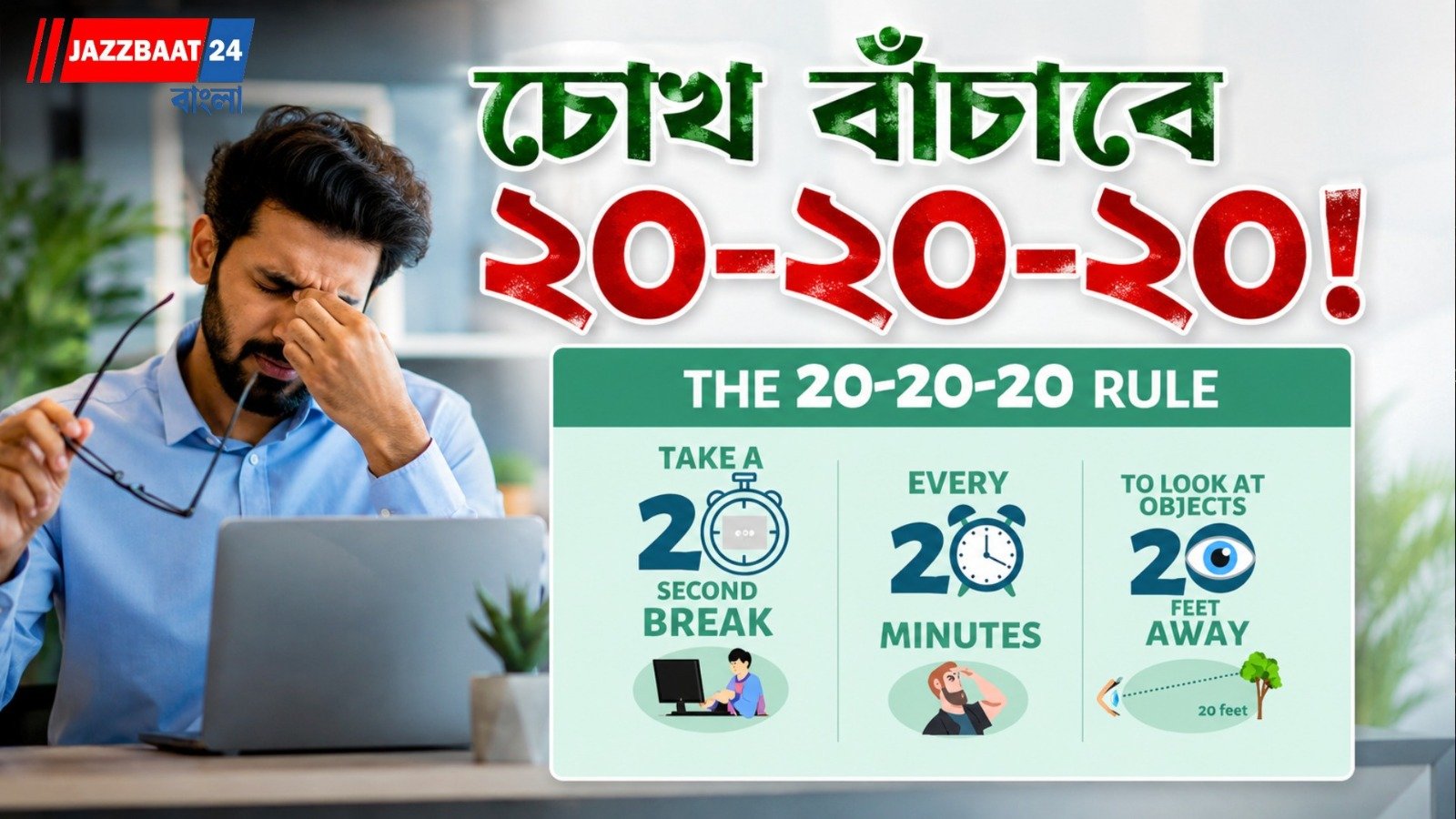 ভ্রান্ত ভাবনা ছাড়ুন, চোখের পরিচর্যা করুন