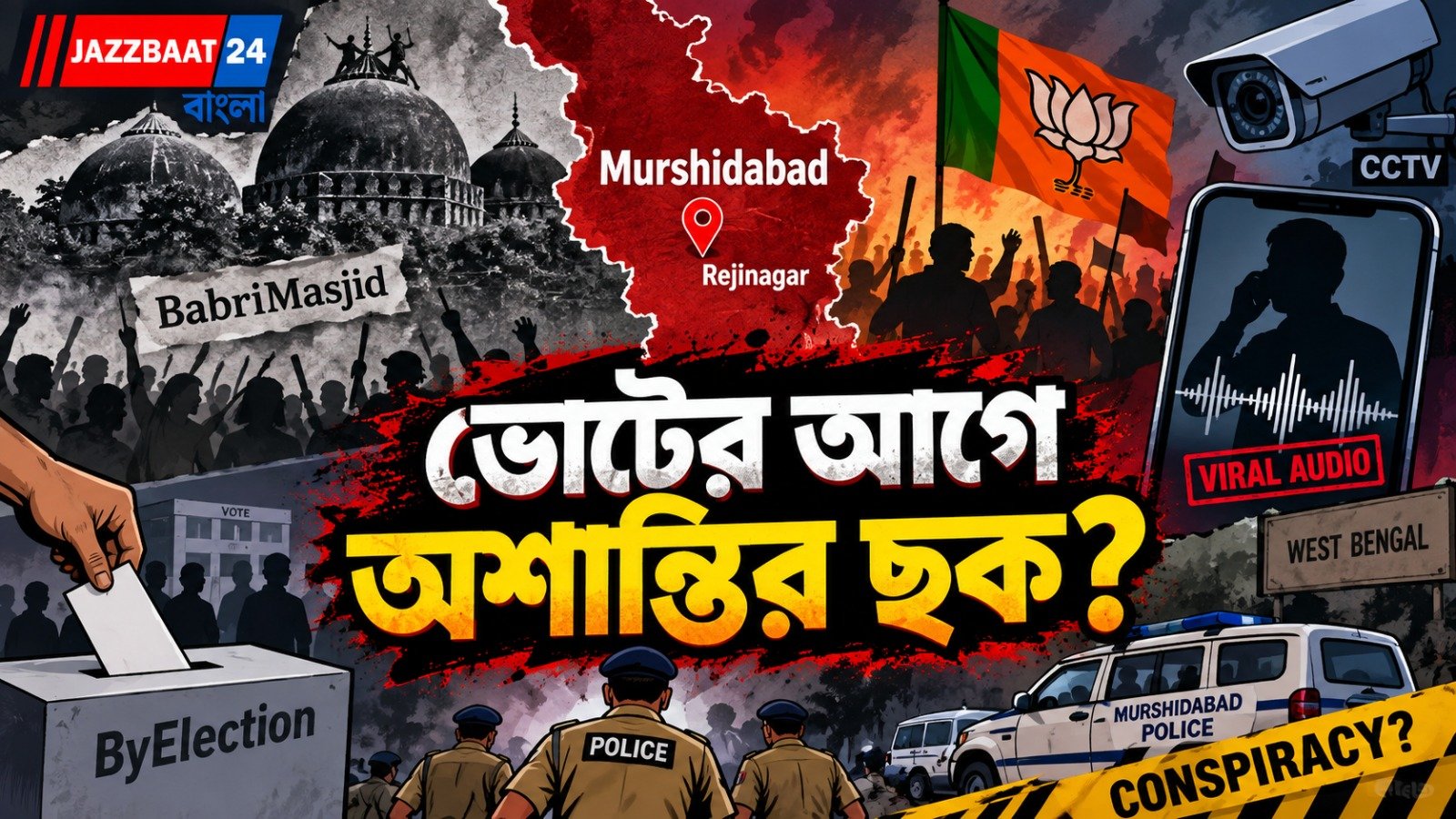 সিসিটিভি বন্ধ করে পতাকা টাঙানোর পরিকল্পনা? মুর্শিদাবাদে পুলিশের জালে যুবক