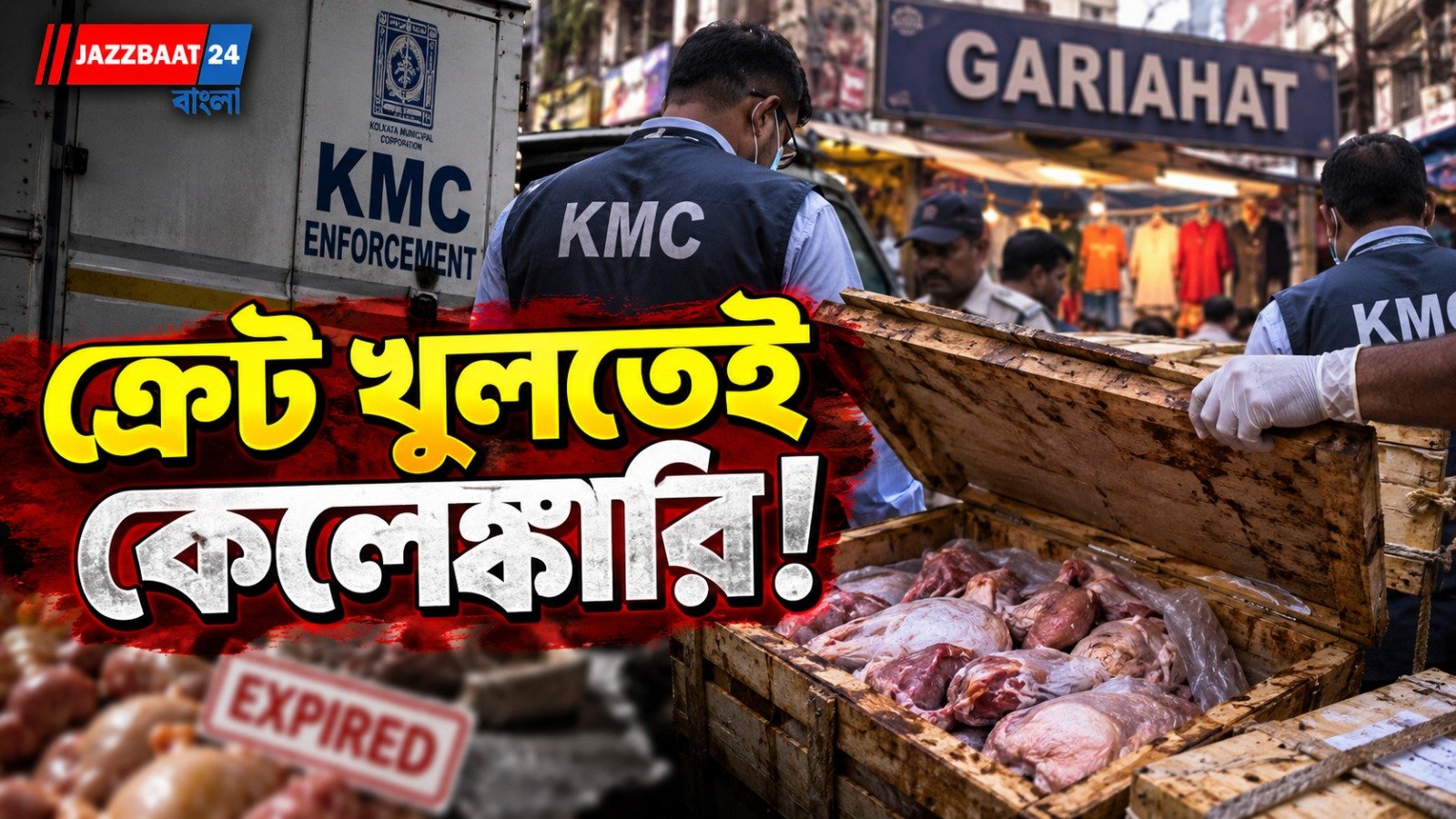 গড়িয়াহাটে পুরসভার আচমকা হানায় চক্ষু চড়কগাছ! ভ্যাটে গেল কাঁড়ি কাঁড়ি চিকেন-মাটন