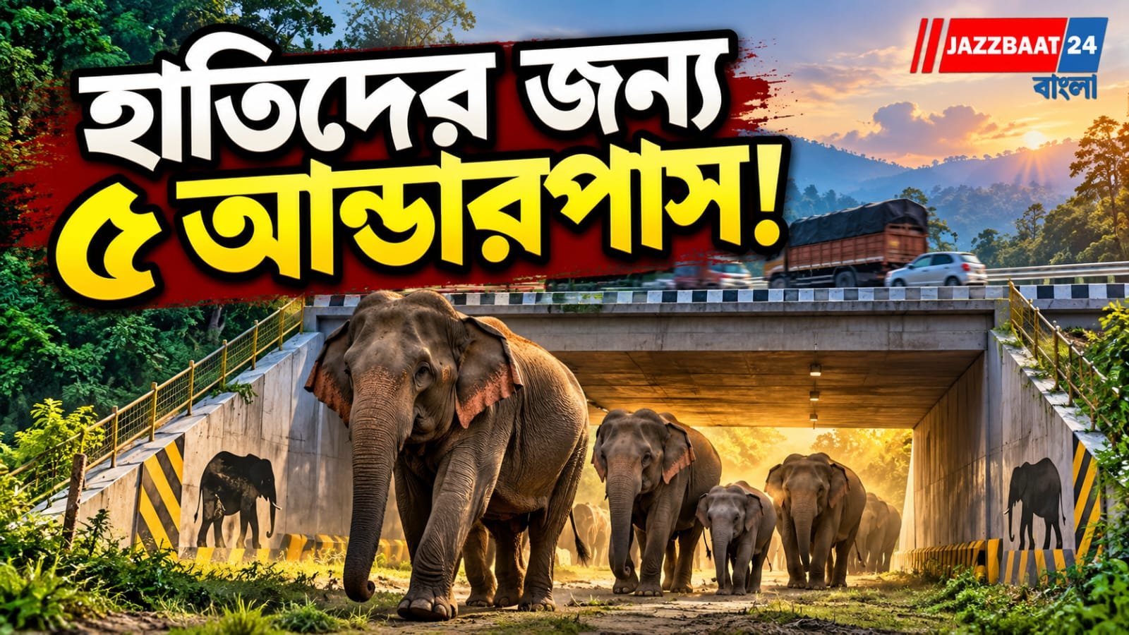 NH-327: জাতীয় সড়কে আর ঝুঁকি নয়! উত্তরবঙ্গে ৫ আন্ডারপাসে এবার ‘রাজকীয়’ পথে চলবে হাতির দল