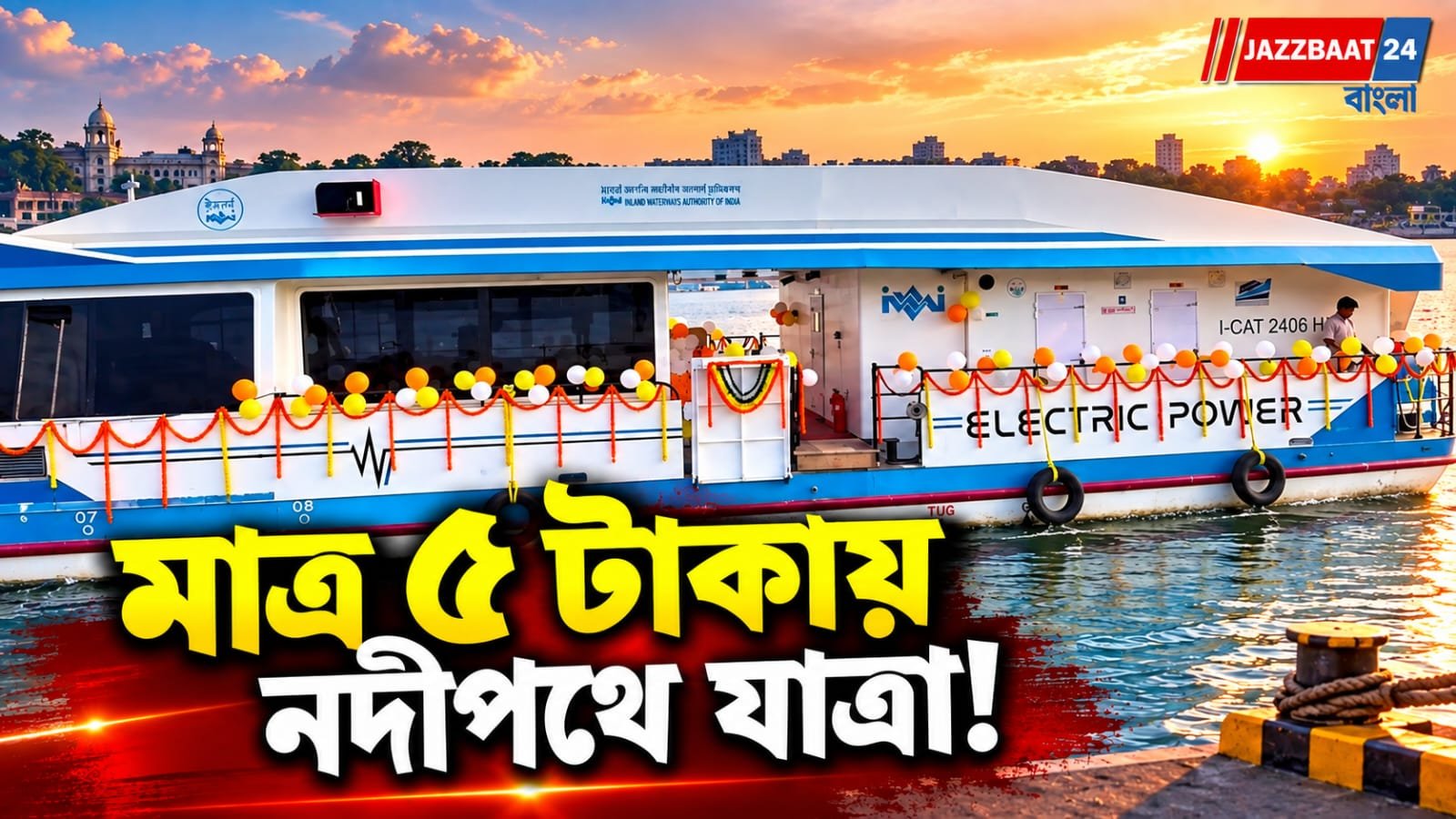 Nandigram: ব্যাটারিচালিত জলযানে নদীপথে যাতায়াত, পুজোর মুখে শুরু হল নন্দীগ্রাম-হলদিয়ায়