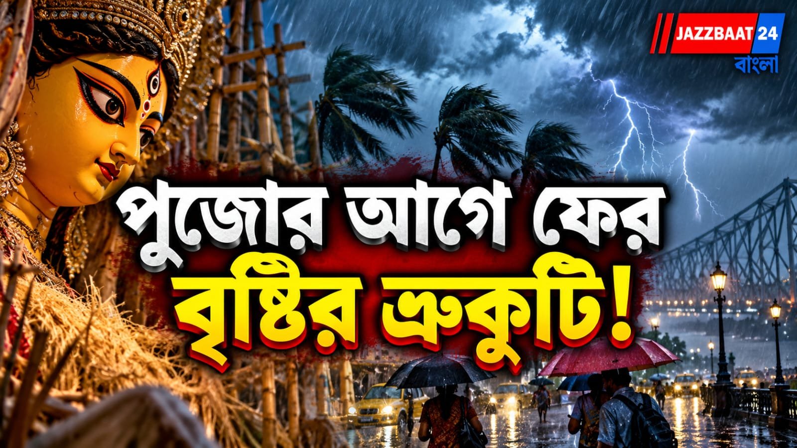 পুজোর মুখে বড় দুশ্চিন্তা! বৃষ্টি কি ভাসাবে বাংলার উৎসব? হাওয়া অফিসের নতুন পূর্বাভাসে বাড়ছে চিন্তা