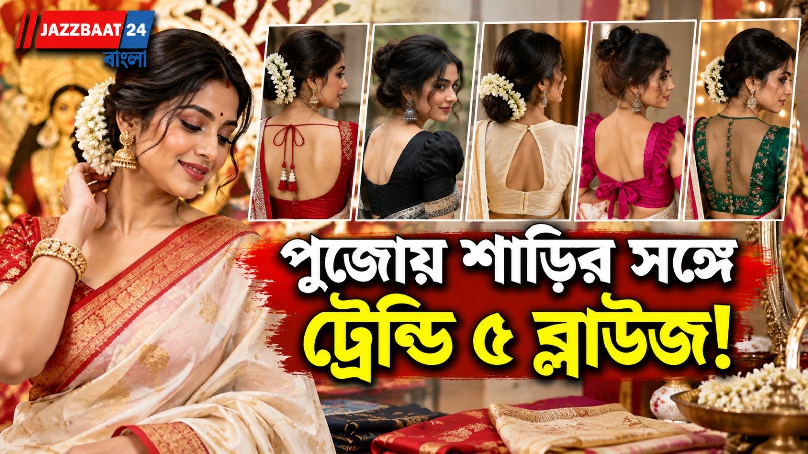 পাফ-স্লিভ, করসেট, কোটি এবং আরও অনেক কিছু! দুর্গোৎসবে ট্রাই করার মতো ব্লাউজের পাঁচটি ট্রেন্ড