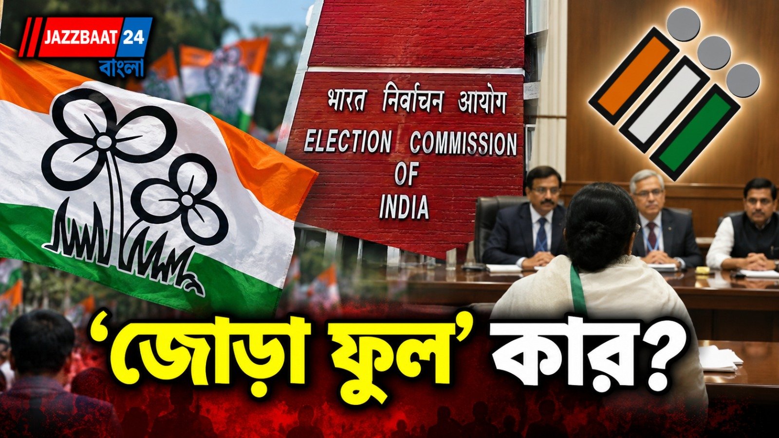 প্রতীক নিয়ে দড়ি টানাটানি! দুই তৃণমূলকে বৈঠকে ডাকল কমিশন