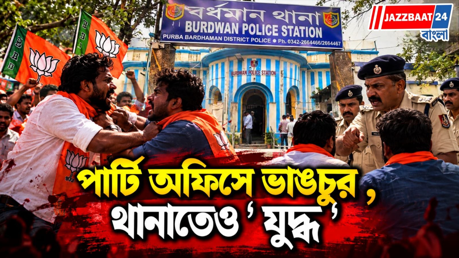 দুই বিজেপি নেতার ‘বাকযুদ্ধ’, রনং দেহি চেহারা নিলেন ডিউটি অফিসার