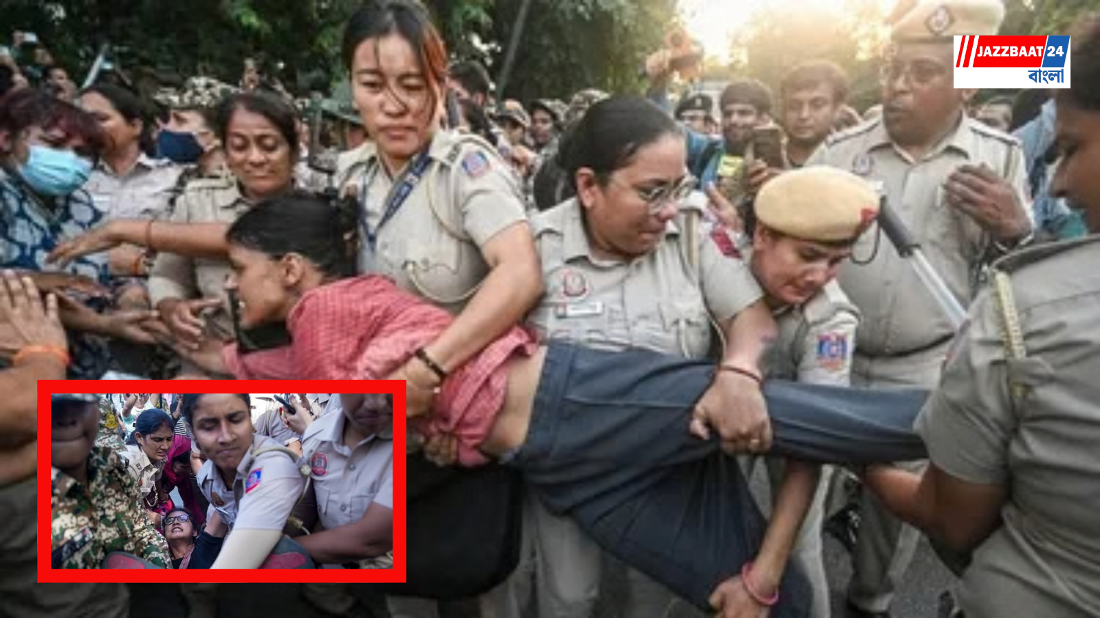 PoliceNameplate: যন্তর মন্তরে নেমপ্লেটহীন পুলিশ, বিক্ষোভ সামলানো নিয়ে দিল্লি পুলিশের ভূমিকায় বিতর্ক