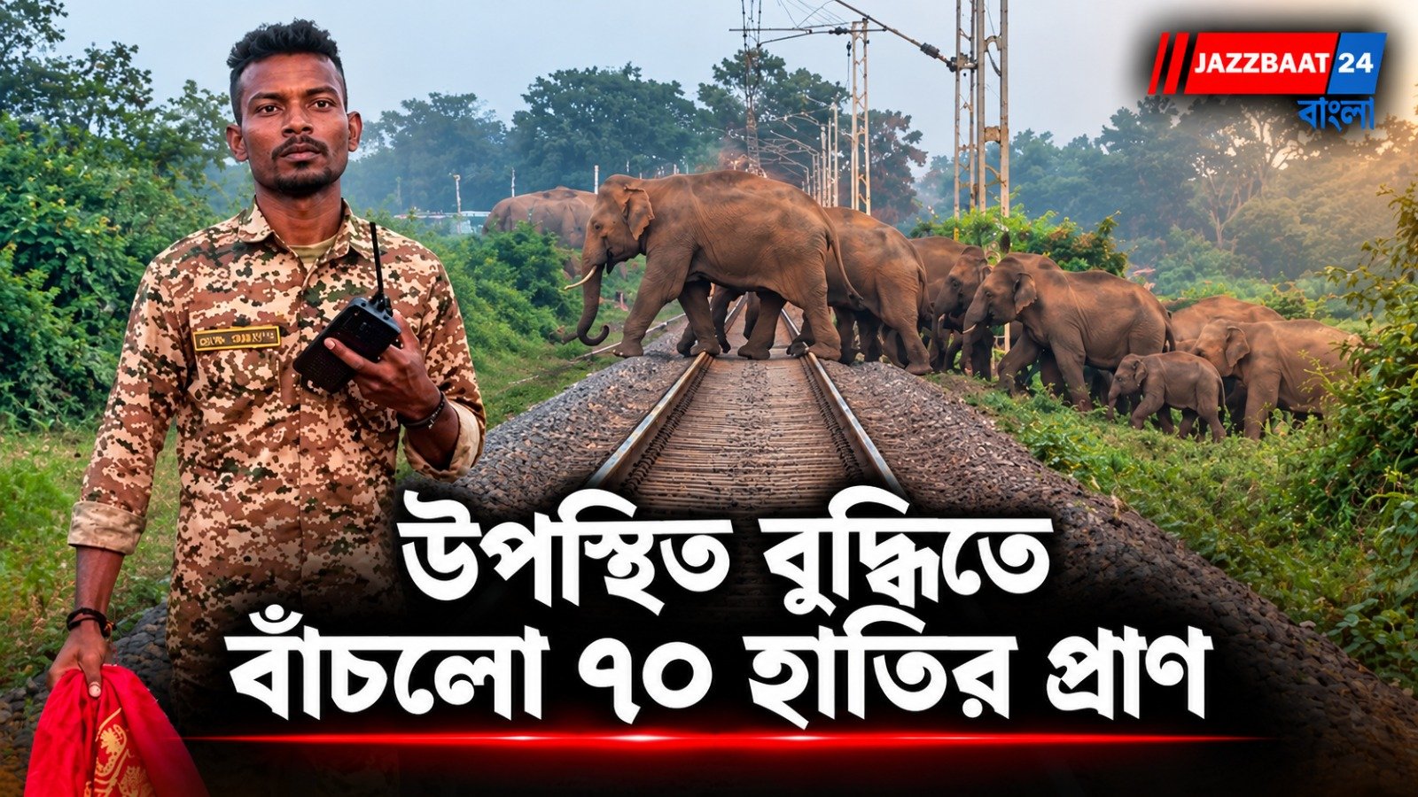Wildlife Conservation : হাতির পালের সামনে ছুটে আসছিল ট্রেন, তারপর যা হল জানলে চমকে যাবেন