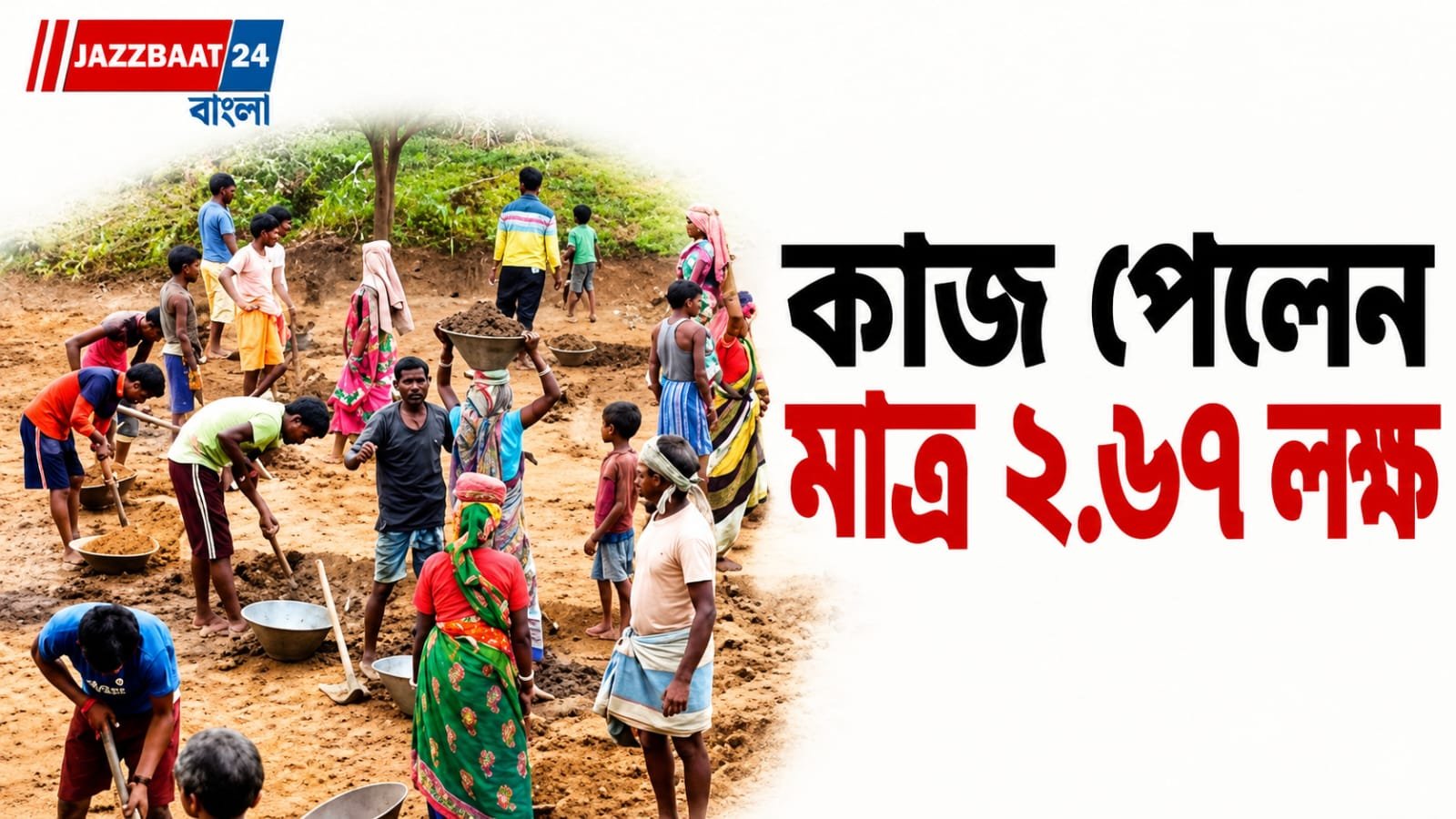 ১২৫ দিনের কাজে বঞ্চিত ১ কোটি ২৬ লক্ষ জবকার্ডধারী!