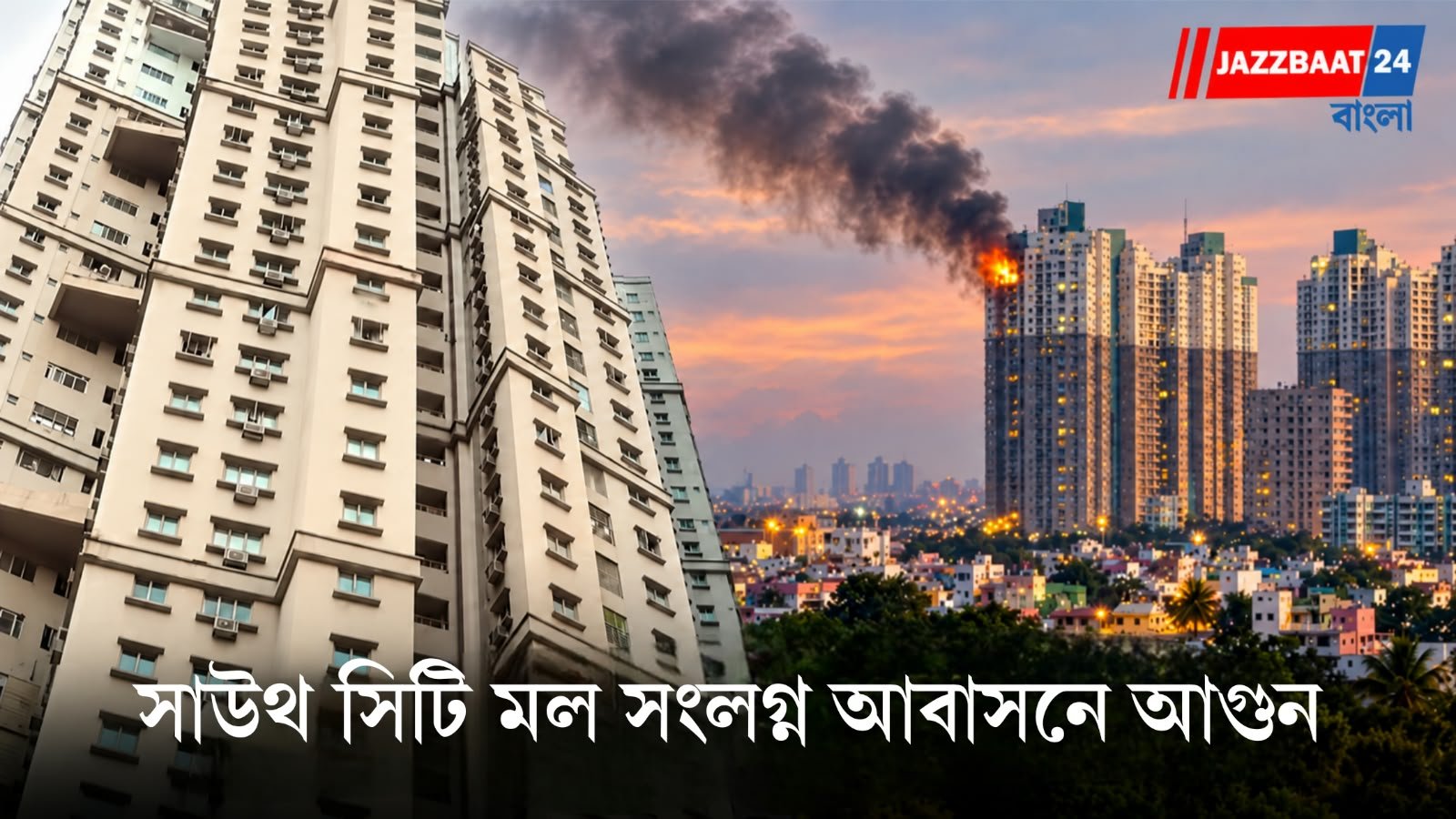 Fire: সাতসকালে সাউথ সিটি আবাসনের ২৭ তলায় অগ্নিকাণ্ড, ঘটনাস্থলে দমকলের ৮ ইঞ্জিন