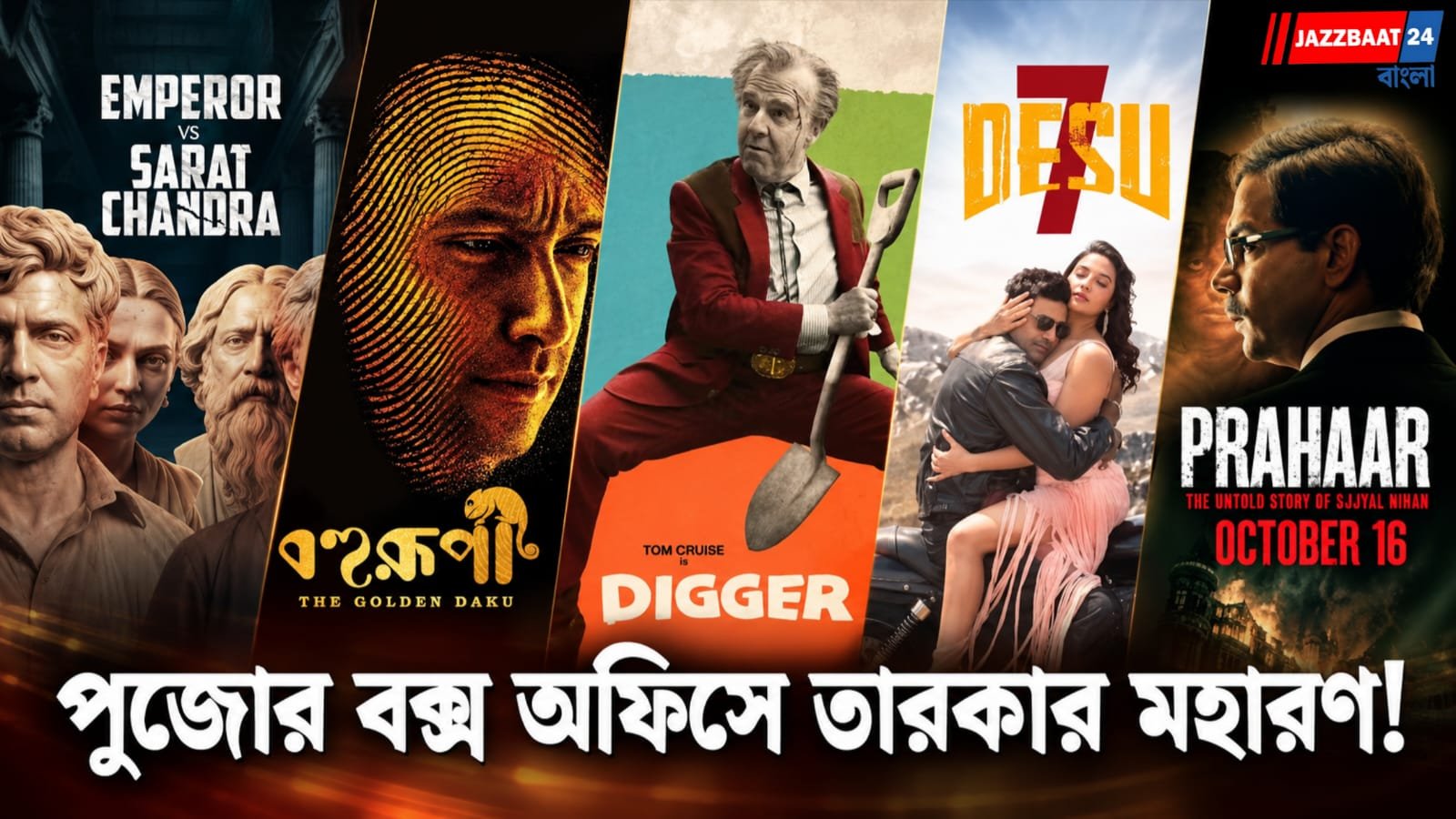 Durga Puja Box Office: পুজোর বক্স অফিসে টলিউড, বলিউড ও হলিউডের জমজমাট লড়াই