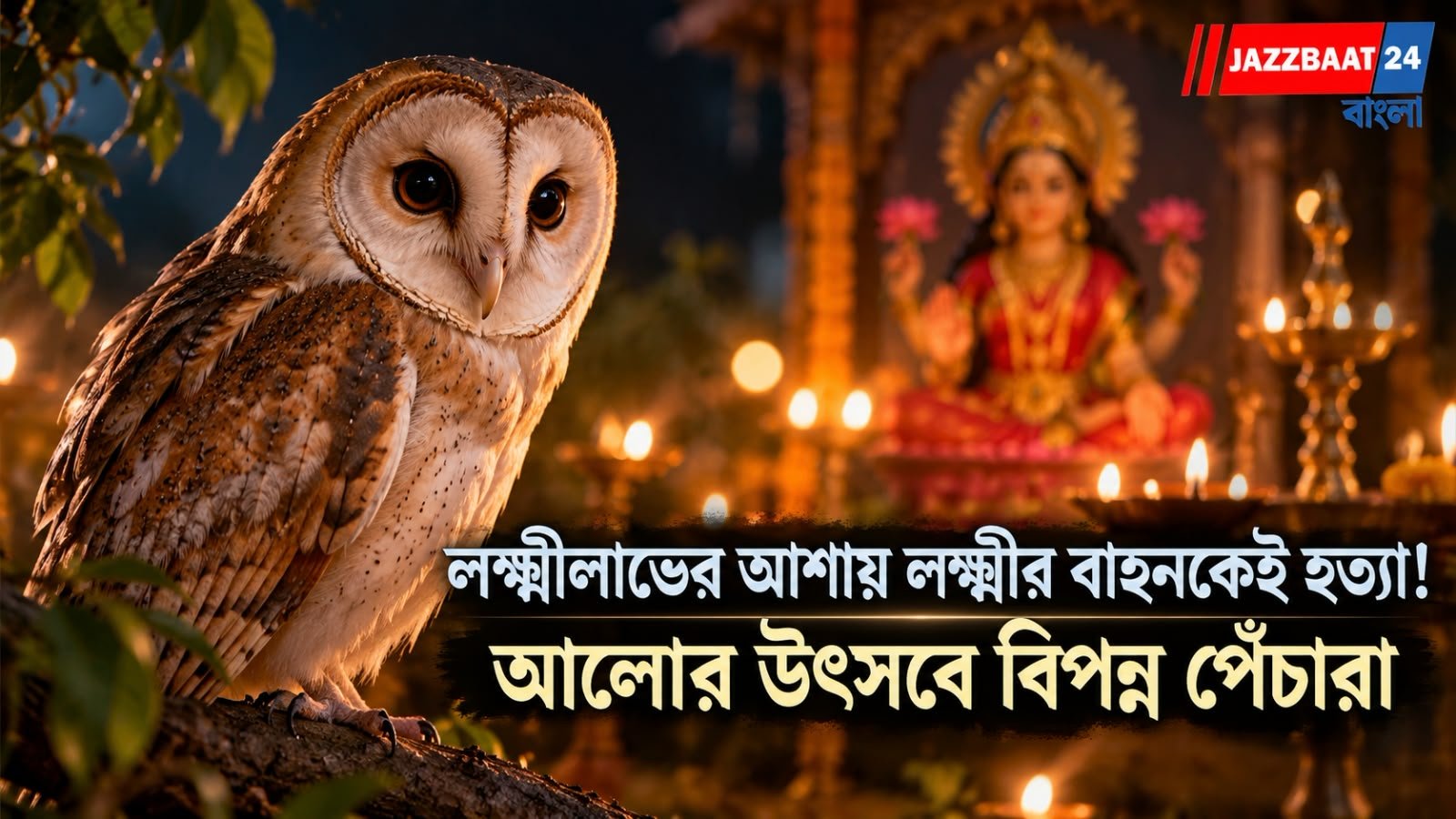 লক্ষ্মীলাভের আশায় লক্ষ্মীর বাহনকেই হত্যা! আলোর উৎসবে বিপন্ন পেঁচারা