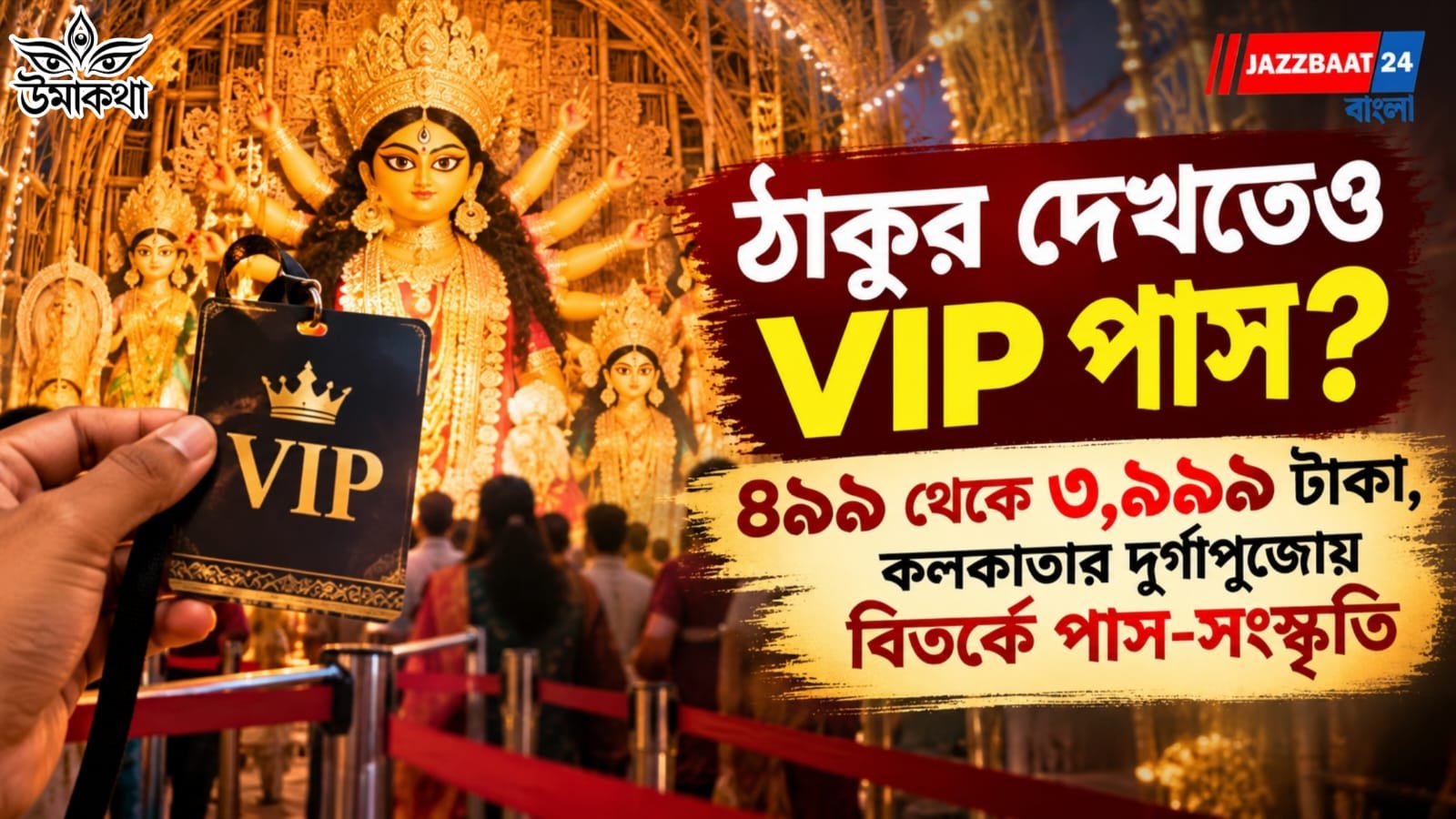 Durga Puja: ঠাকুর দেখতেও VIP পাস? ৪৯৯ থেকে ৩,৯৯৯ টাকা, কলকাতার দুর্গাপুজোয় বিতর্কে পাস-সংস্কৃতি