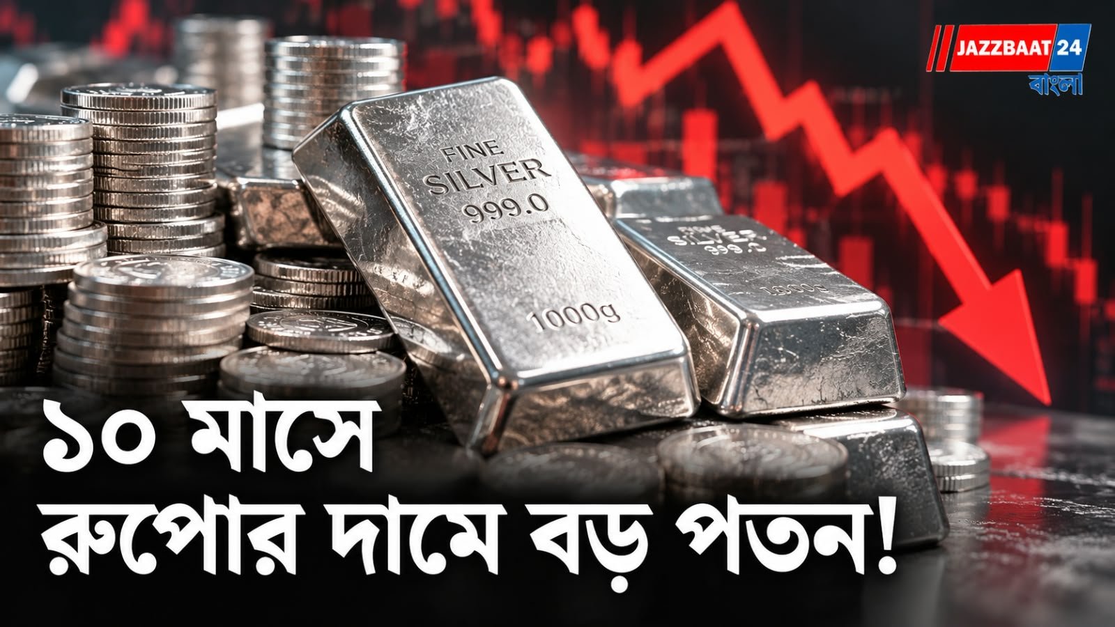 ১০ মাসে কেজিতে প্রায় ১.৮ লক্ষ টাকা সস্তা রুপো! শীর্ষস্তর থেকে কমল সোনার দামও, ক্রেতাদের জন্য বড় স্বস্তি?