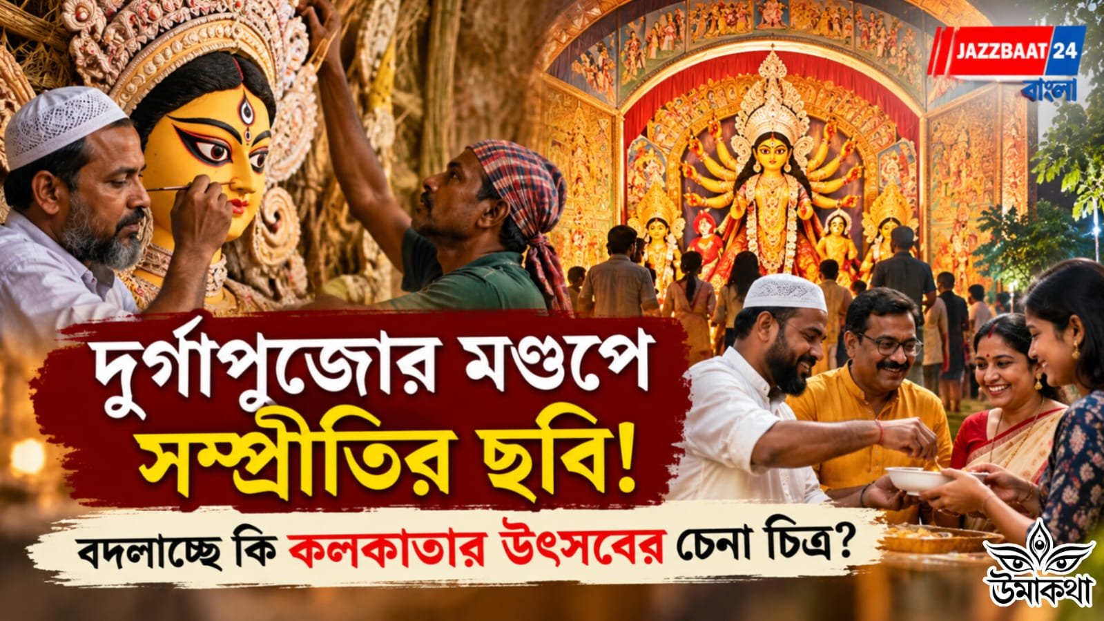 দুর্গাপুজোর মণ্ডপে সম্প্রীতির ছবি! বদলাচ্ছে কি কলকাতার উৎসবের চেনা চিত্র?