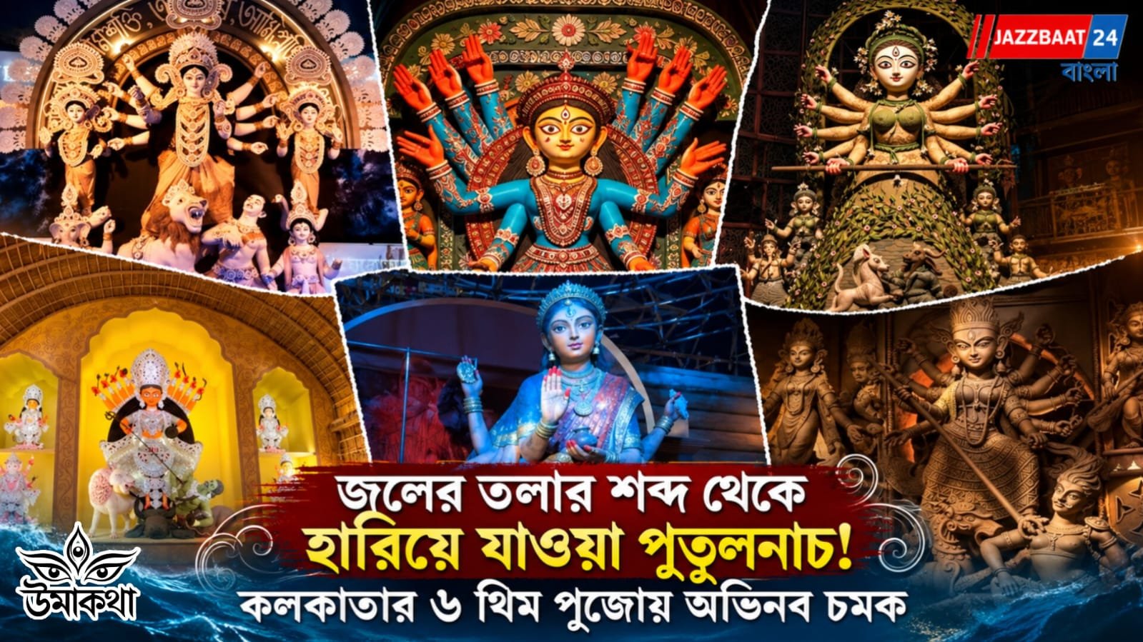 জলের তলার শব্দ থেকে হারিয়ে যাওয়া পুতুলনাচ! কলকাতার ৬ থিম পুজোয় অভিনব চমক