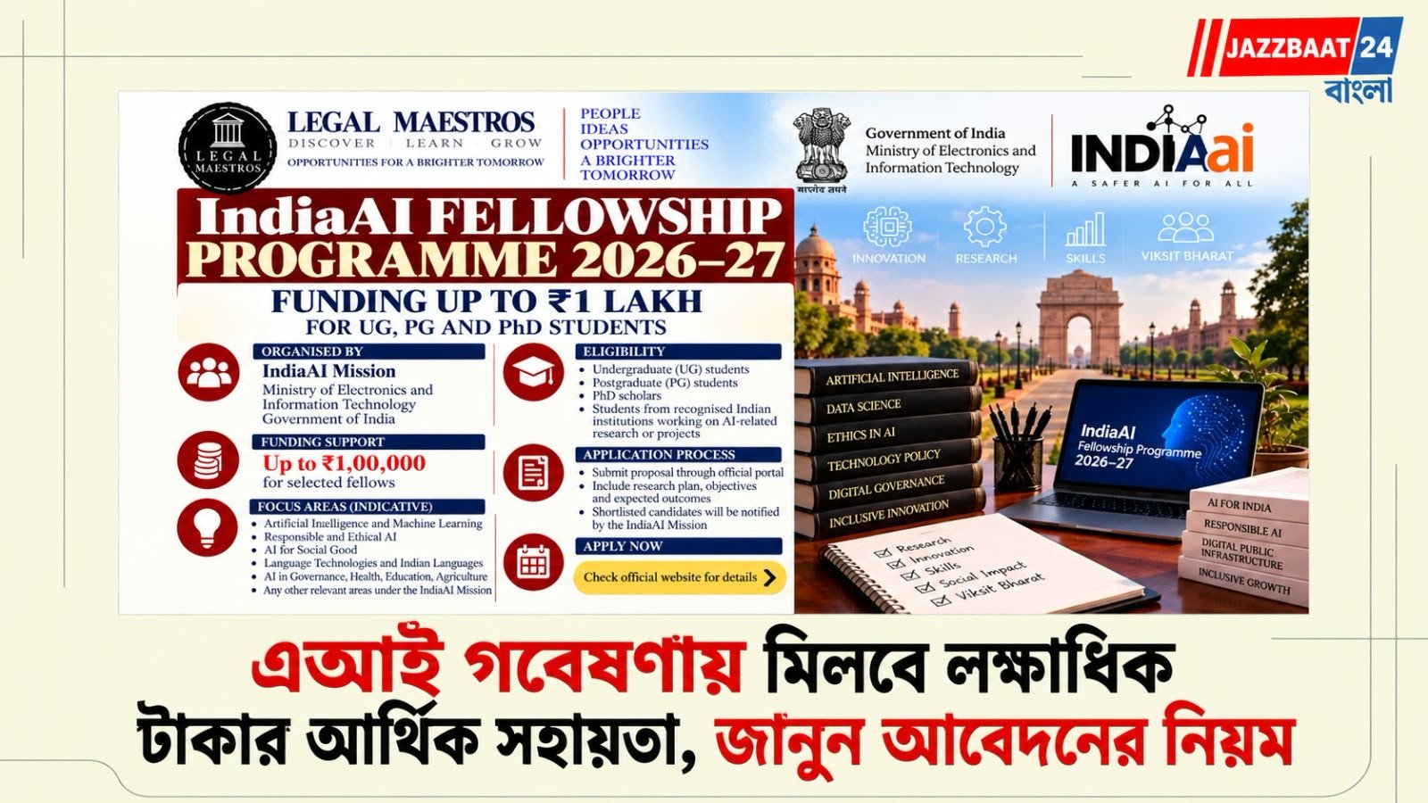 AI নিয়ে পড়াশোনায় লক্ষাধিক টাকার ফেলোশিপ! স্নাতক থেকে PhD, কীভাবে করবেন আবেদন?