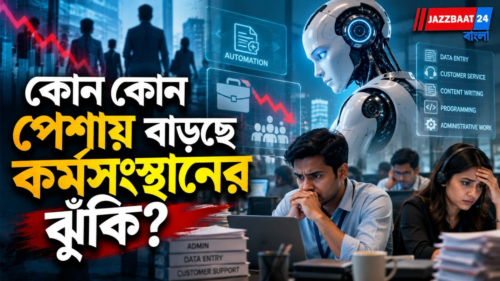 AI-এর দাপটে বদলাচ্ছে চাকরির বাজার