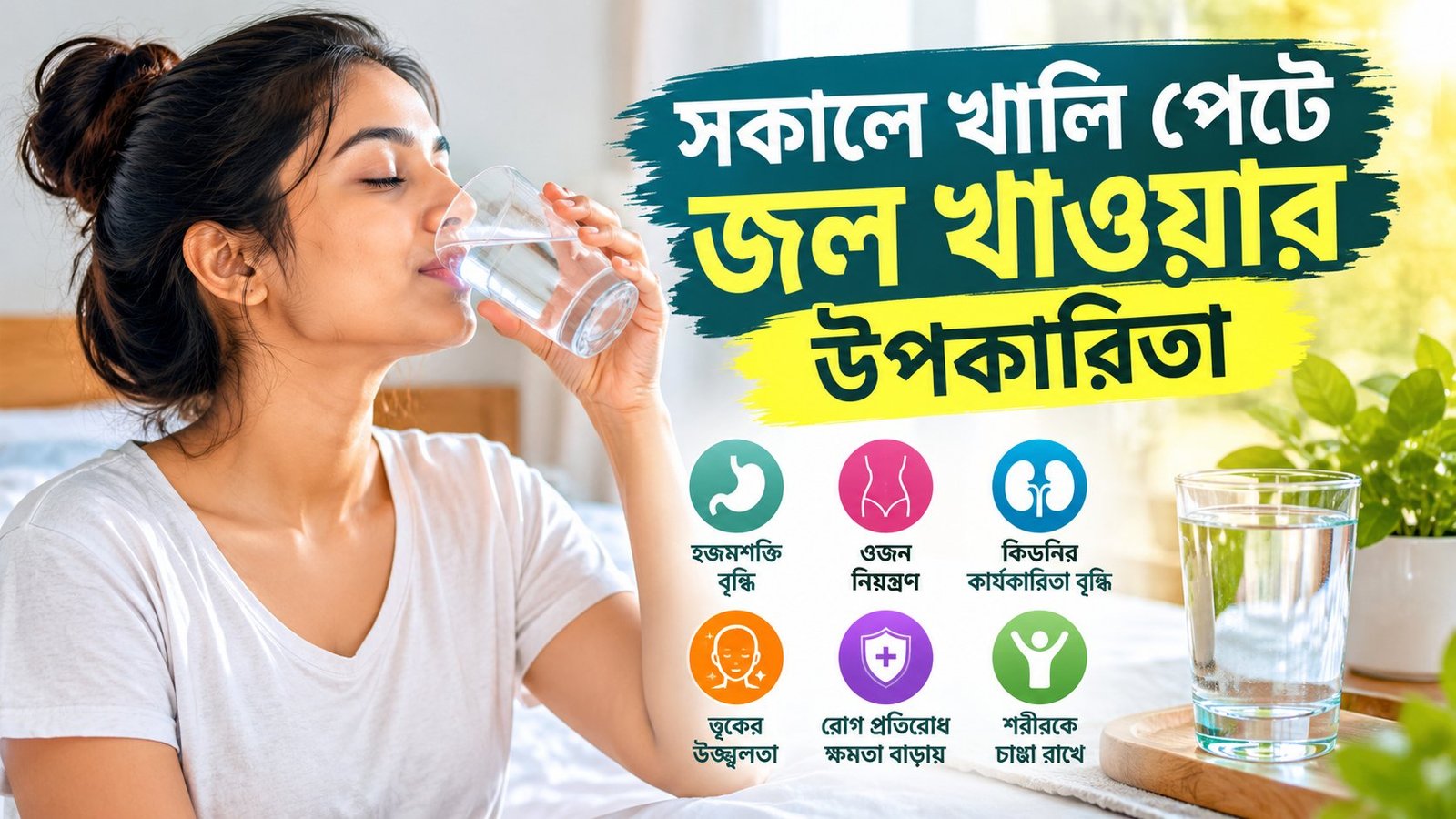 সকালে ঘুম থেকে উঠেই চা নয়, পান করুন জল! শরীর সুস্থ রাখতে জানুন খালি পেটে জল খাওয়ার উপকারিতা