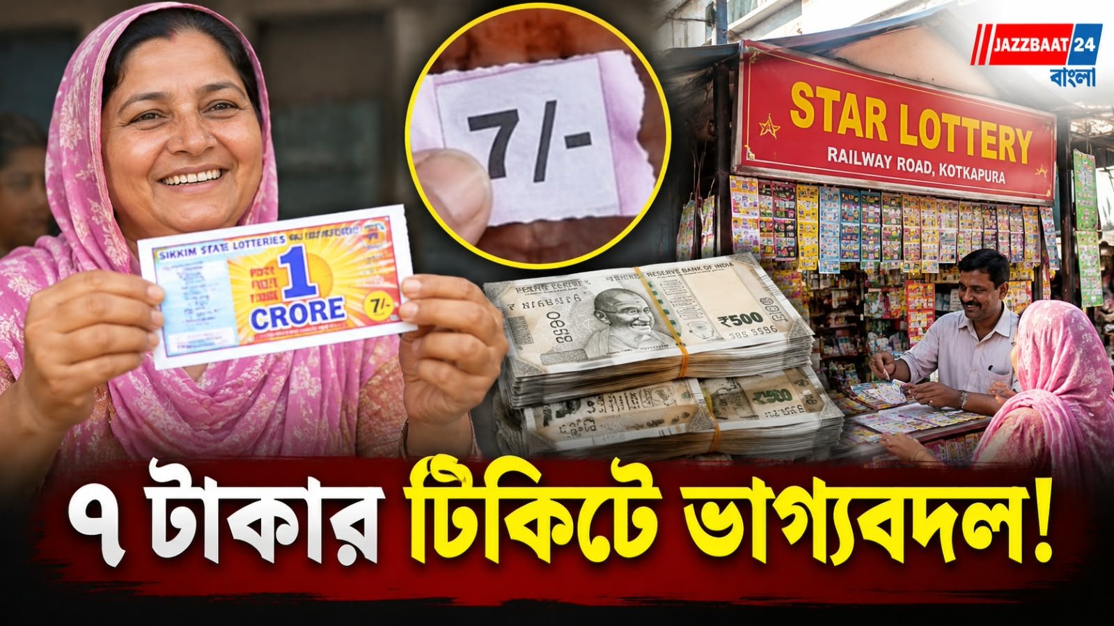 পাঞ্জাবে মাত্র ৭ টাকার লটারি টিকিটে কোটিপতি মহিলা! পরের দিনই ১ কোটি টাকার পুরস্কার