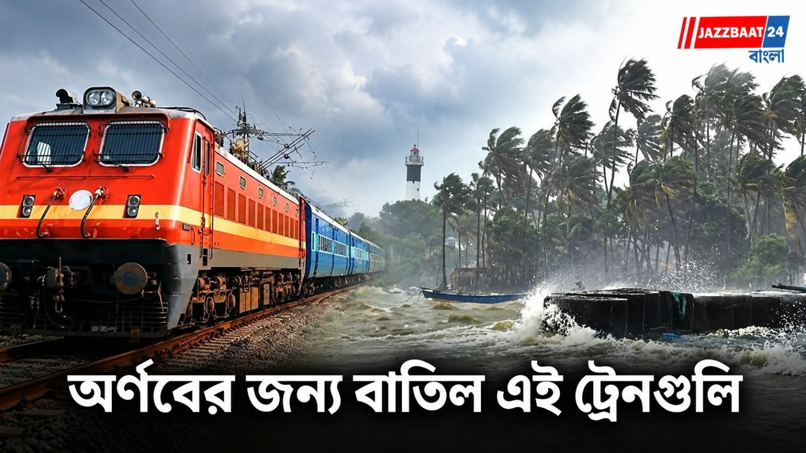 Cyclone Arnab: ঘূর্ণিঝড় অর্ণবের জেরে রেল পরিষেবায় বড় ধাক্কা! বাতিল ৮ ট্রেন, বদল হীরাখণ্ড এক্সপ্রেসের রুটেও