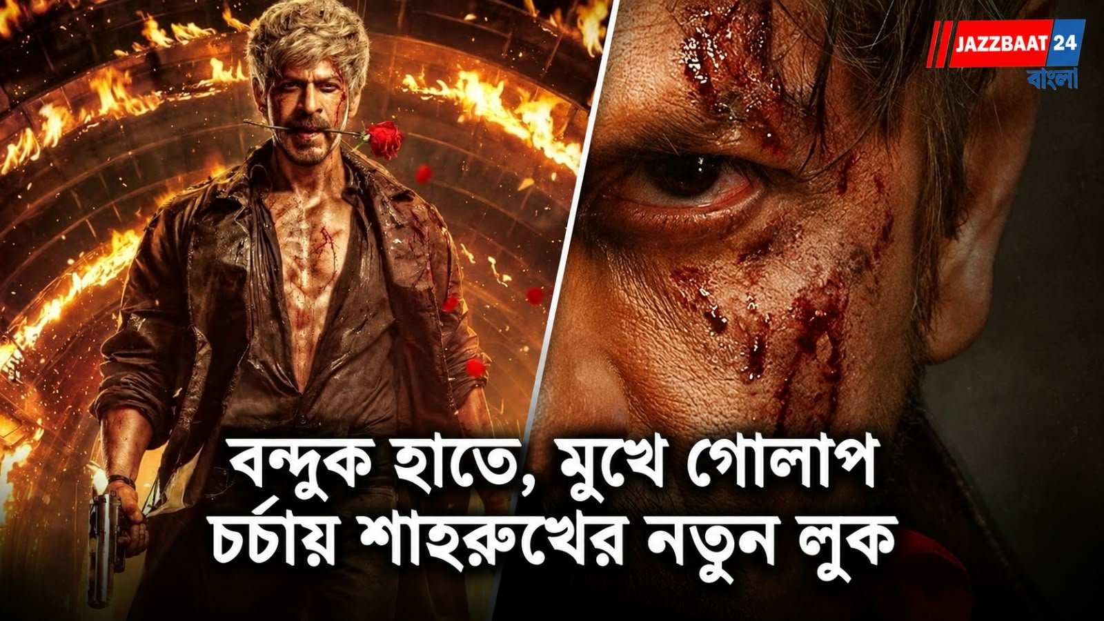 ‘খুনি নই, প্রেমিক’! ‘কিং’-এর নতুন পোস্টারে শাহরুখের লুক ঘিরে জল্পনা