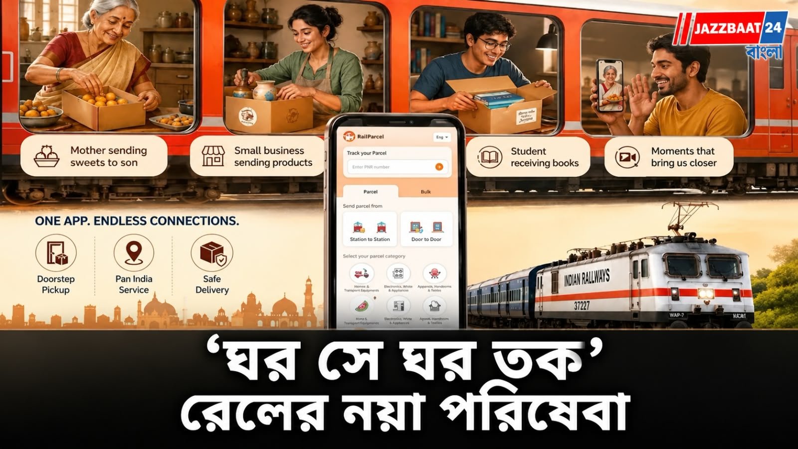 Indian Railways: কলকাতা-সহ ৮ শহরে রেলের পার্সেল পরিষেবা ! বাড়ি থেকেই পিকআপ